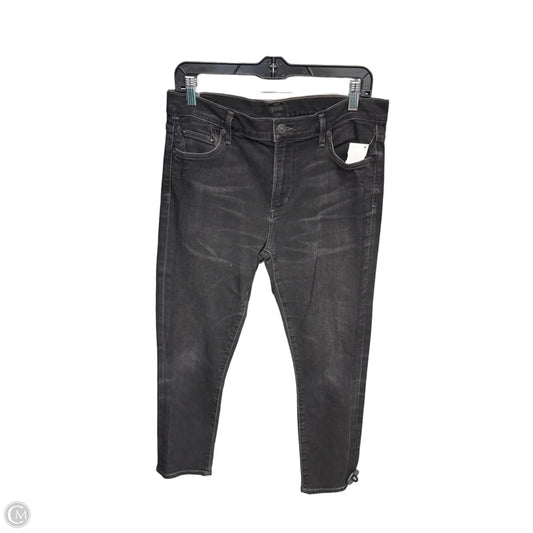 Jeans Straight By Citizens Of Humanity In Black Denim, Size: 8