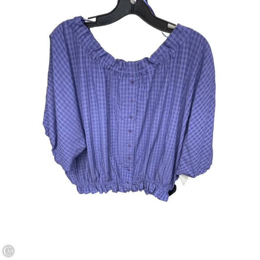 Top Short Sleeve By Maeve In Purple, Size: M