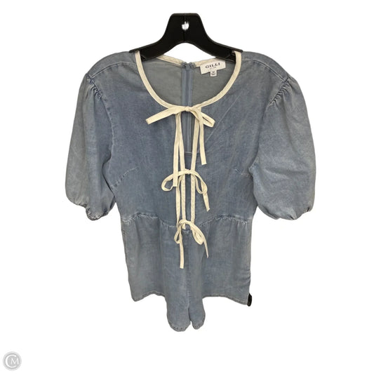Romper By Gilli In Blue Denim, Size: M