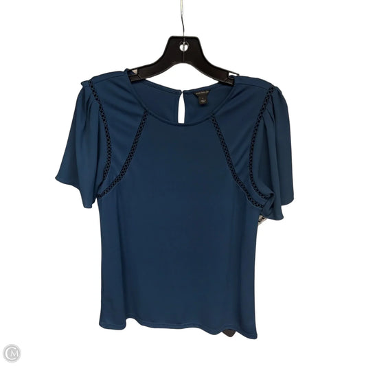 Top Short Sleeve By Ann Taylor In Blue, Size: S