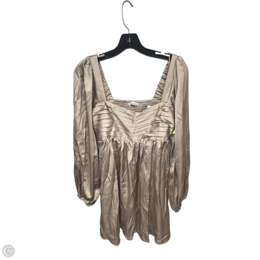Dress Party Midi By Abercrombie And Fitch In Silver, Size: S