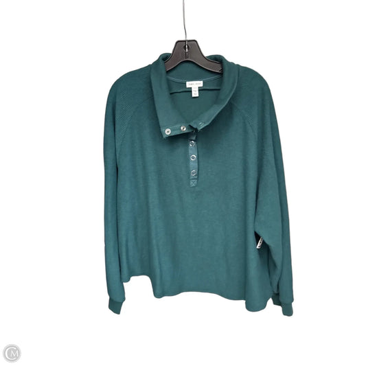 Top Long Sleeve By Tribal In Green, Size: Xl