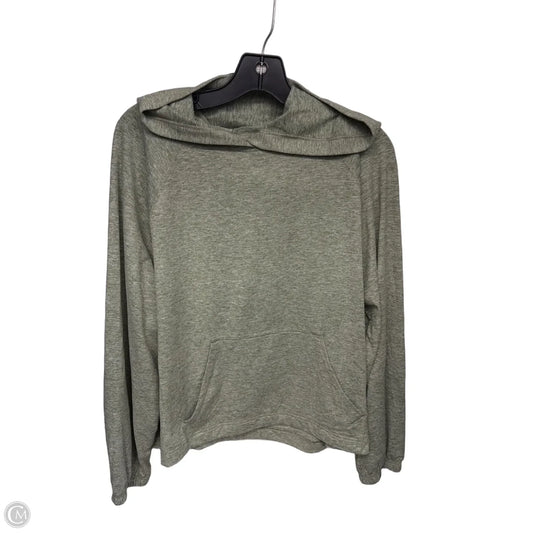 Athletic Top Long Sleeve Hoodie By Offline In Green, Size: M