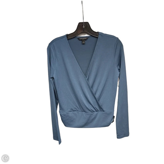 Top Long Sleeve By Banana Republic In Blue, Size: S