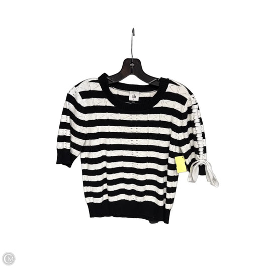 Sweater By Cabi In Black & White, Size: S