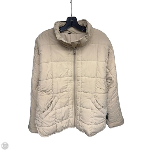 Jacket Puffer & Quilted By Clothes Mentor In Tan, Size: L
