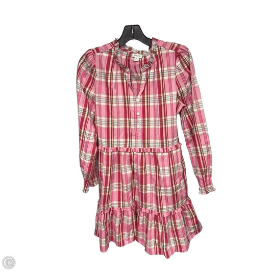 Dress Casual Midi By J. Crew In Plaid Pattern, Size: 6