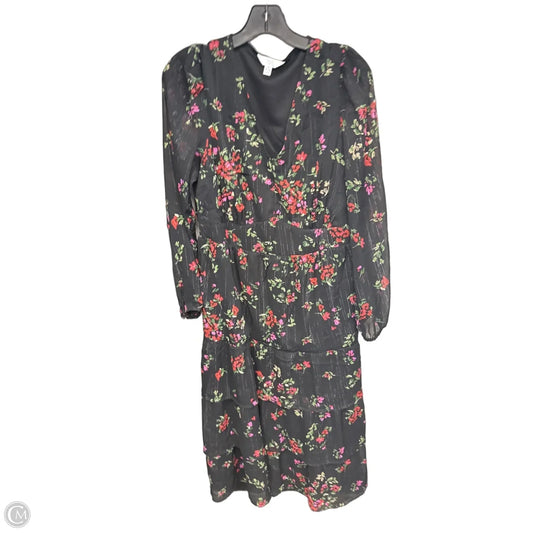 Dress Casual Maxi By Time And Tru In Black & Red, Size: M