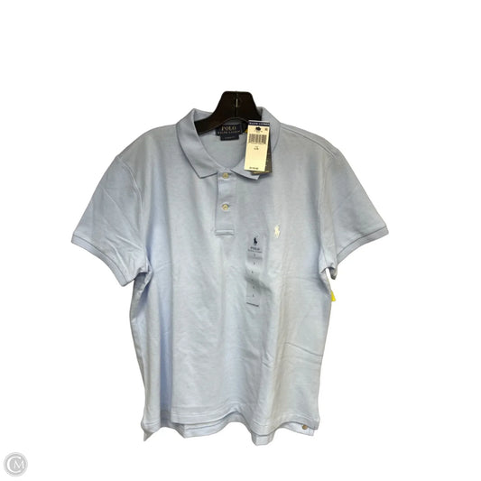 Top Short Sleeve By Polo Ralph Lauren In Blue, Size: L