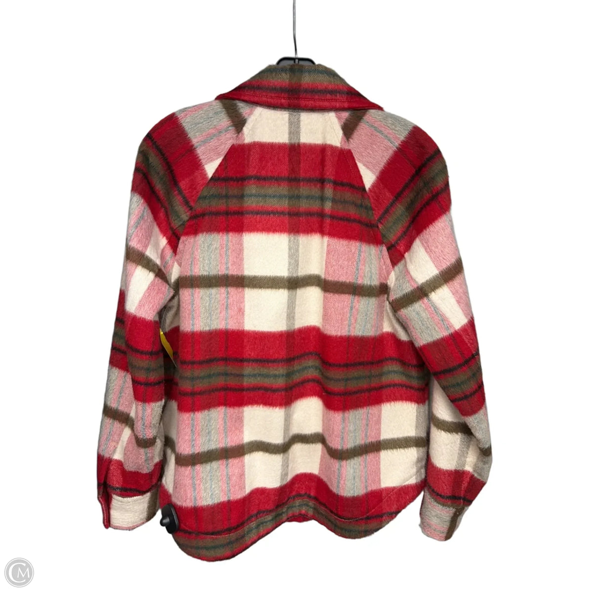 Jacket Moto By Cabi In Plaid Pattern, Size: M