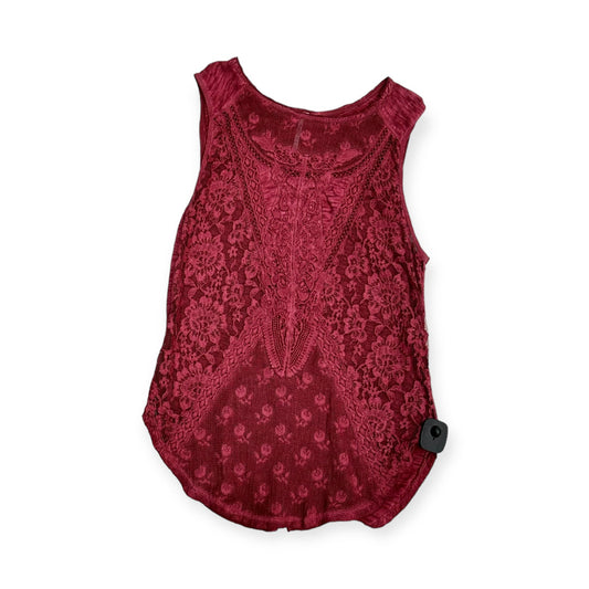 Red Top Sleeveless Free People, Size M