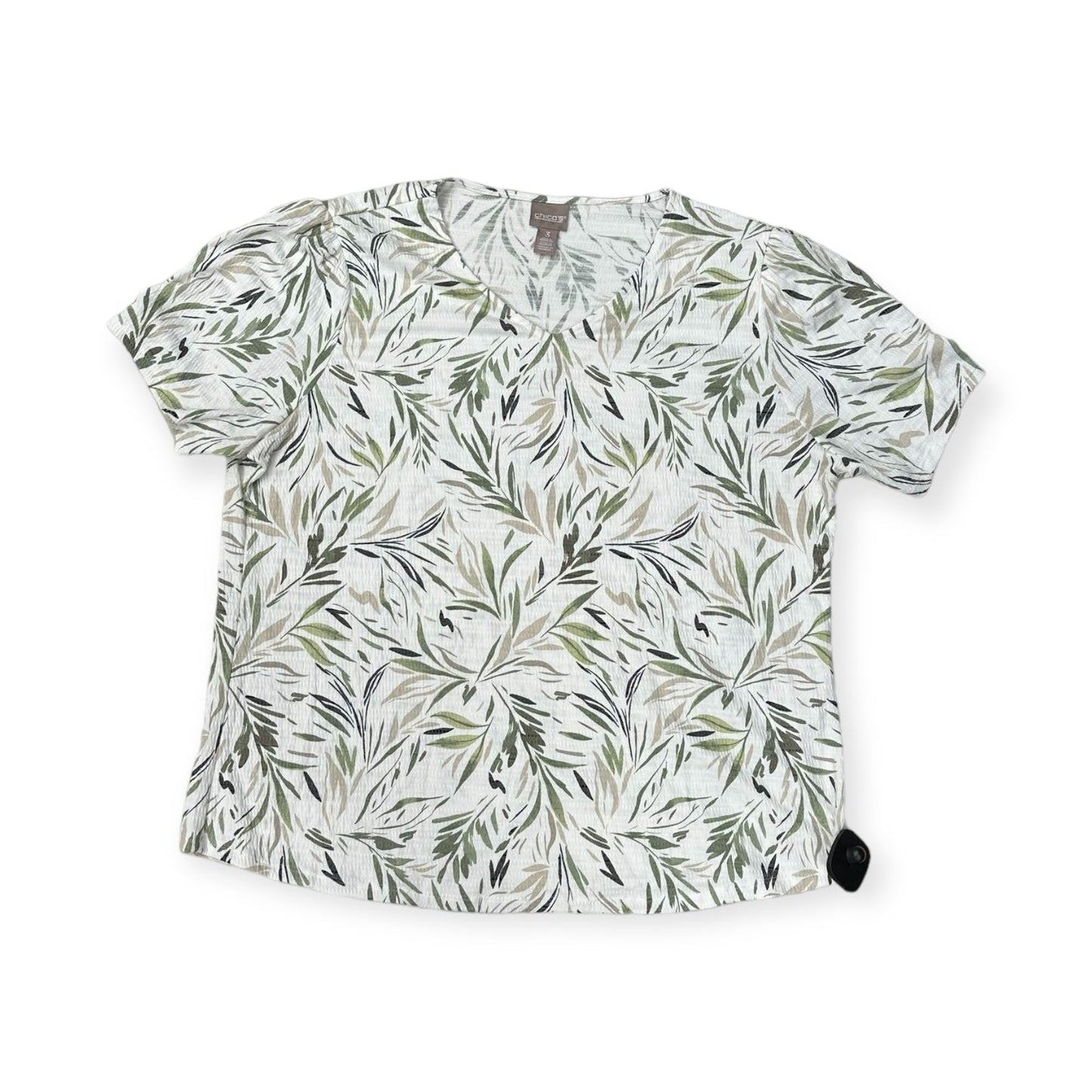 Tropical Print Top Short Sleeve Chicos