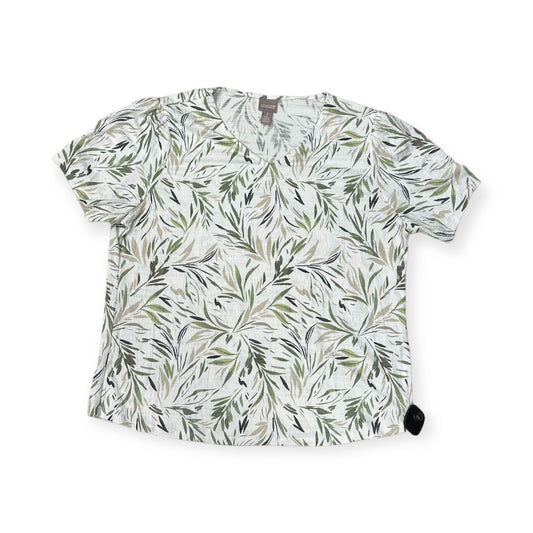 Tropical Print Top Short Sleeve Chicos