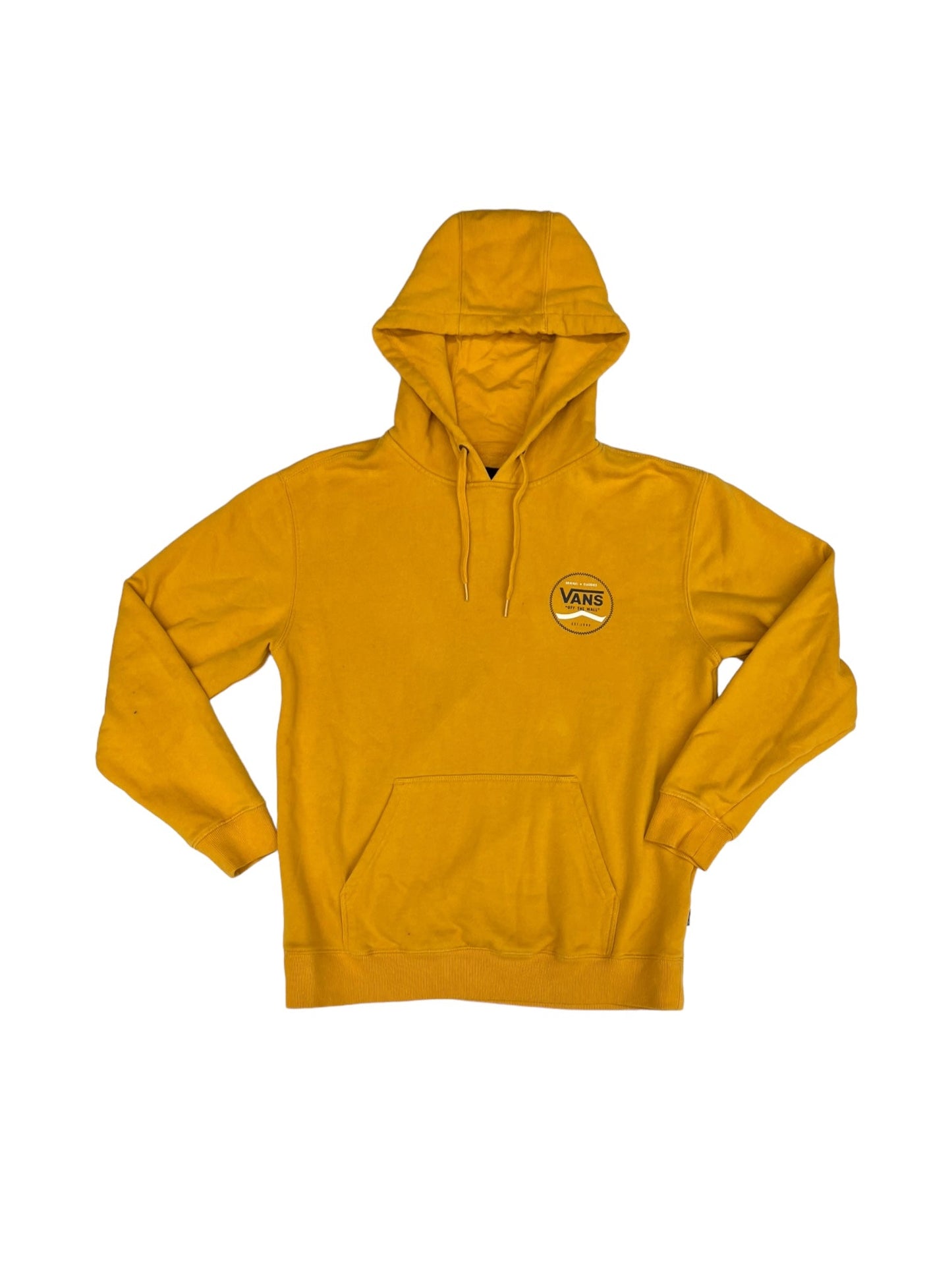 Yellow Sweatshirt Hoodie Vans, Size M