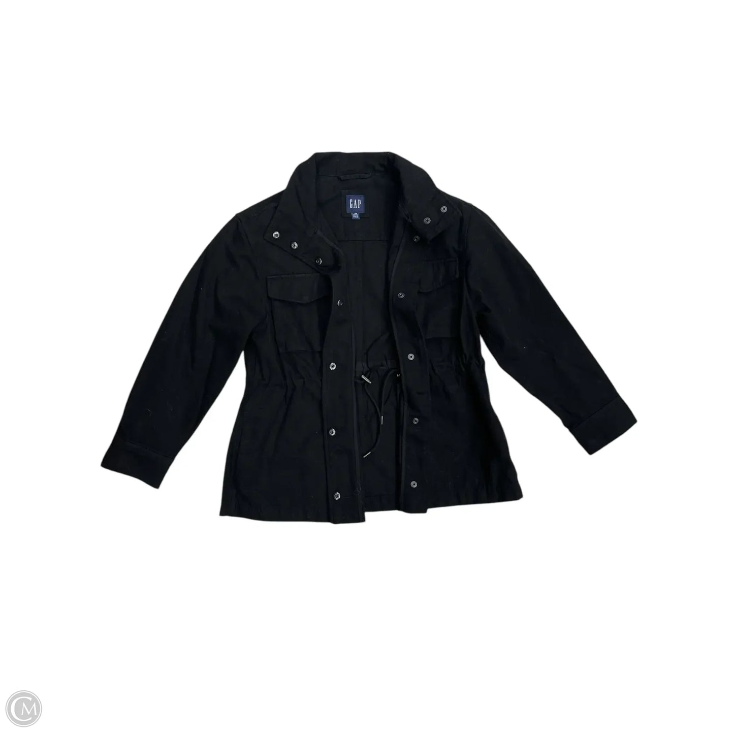 Jacket Denim By Gap In Black Denim, Size: Xsp