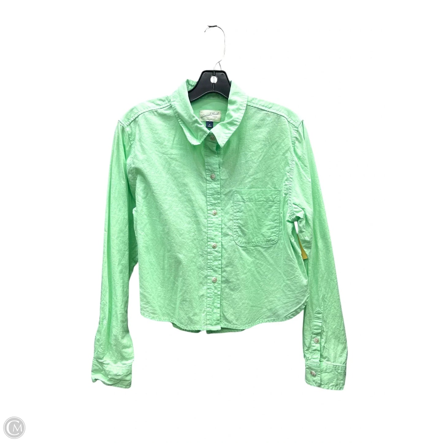 Top Long Sleeve By Universal Thread In Green, Size: M