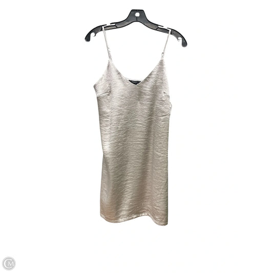 Dress Casual Midi By Forever 21 In Silver, Size: S