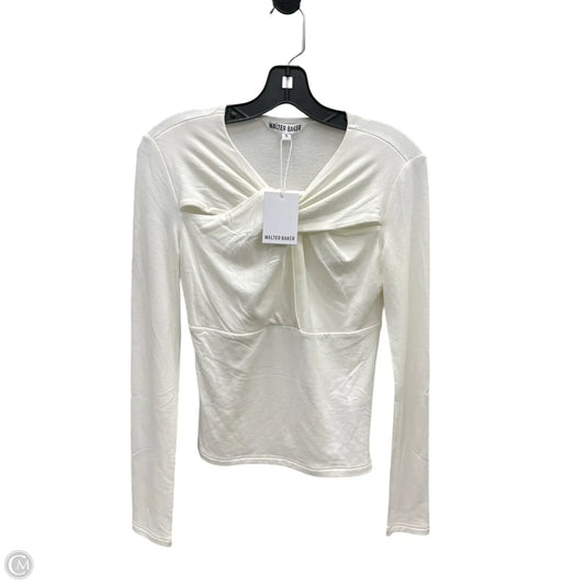 Top Long Sleeve By Walter Baker In White, Size: S