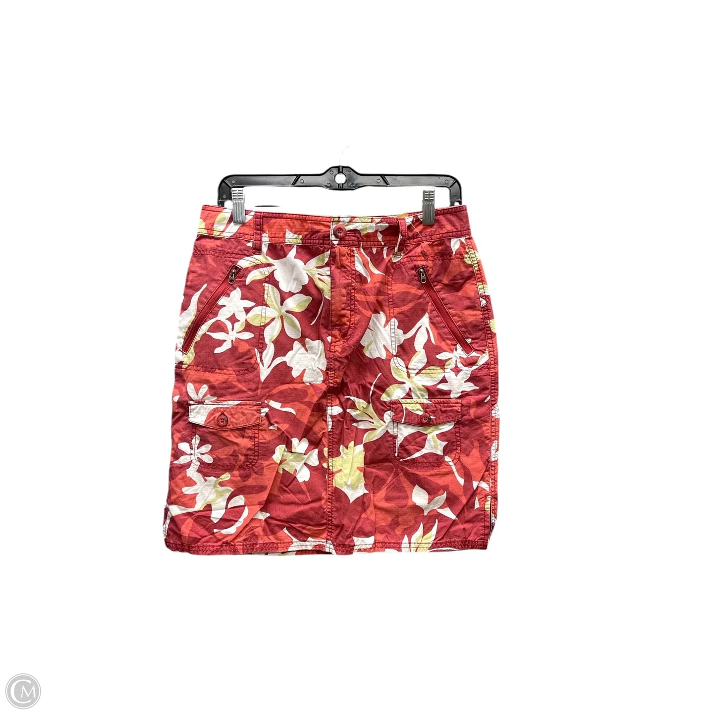 Skirt Midi By Columbia In Red & White, Size: 10