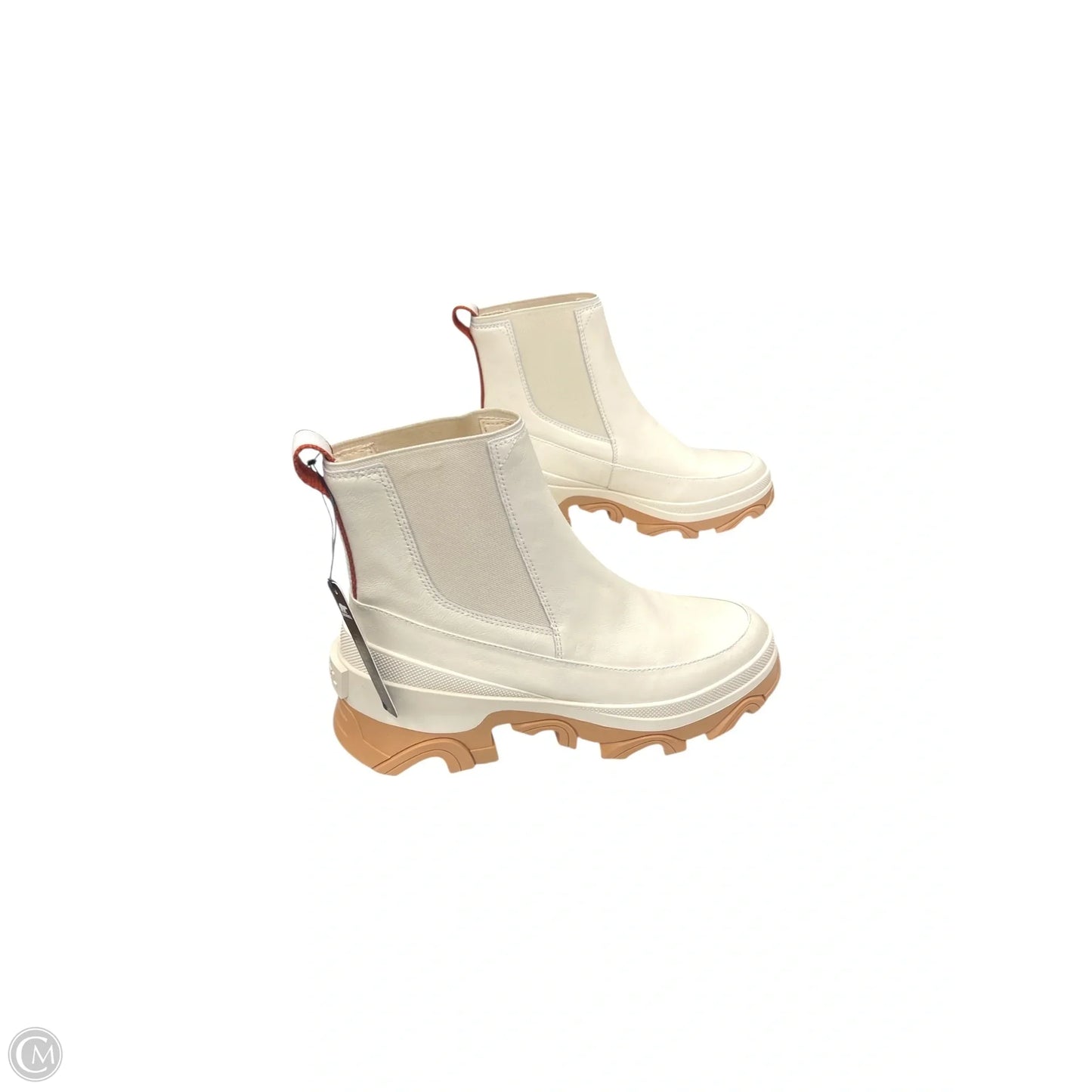Boots Ankle Heels By Sorel In Cream, Size: 9
