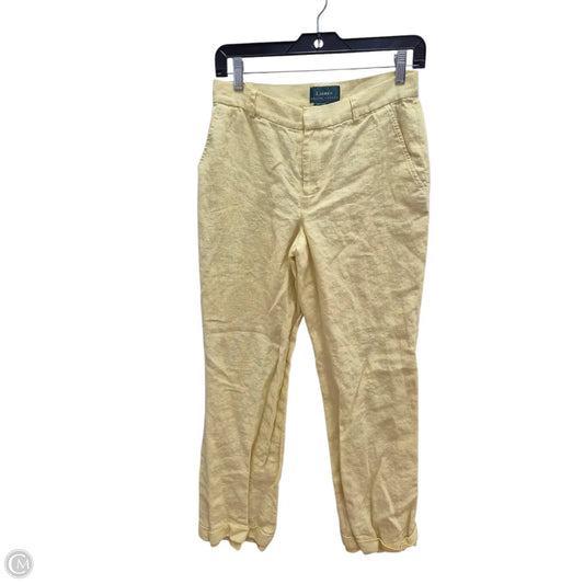 Pants Linen By Lauren By Ralph Lauren In Yellow, Size: 4