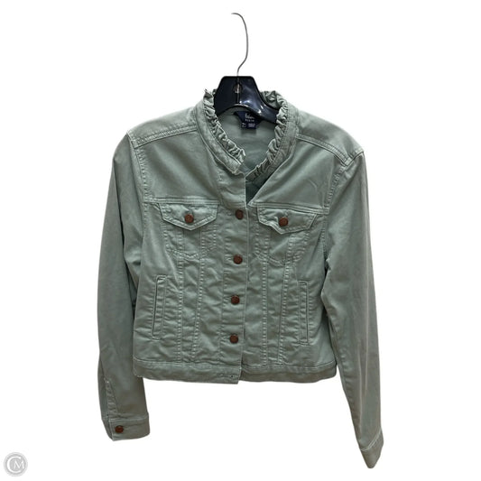 Jacket Denim By Boden In Green Denim, Size: 4