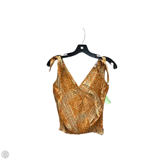 Top Sleeveless By Rose And Olive In Orange, Size: S
