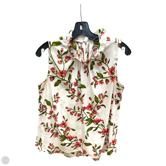 Top Sleeveless By Clothes Mentor In Floral Print, Size: M