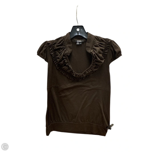 Top Sleeveless By Xoxo In Brown, Size: M