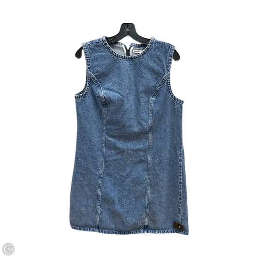 Dress Casual Midi By Abercrombie And Fitch In Blue Denim, Size: L