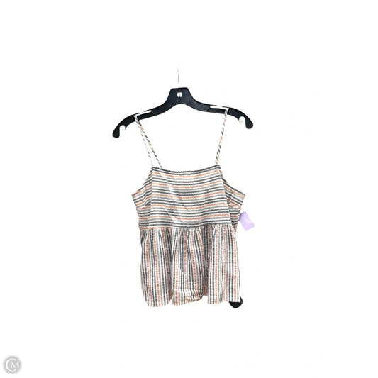 Top Sleeveless By Ana In Striped Pattern, Size: M