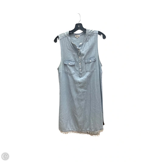 Dress Casual Midi By Splendid In Blue Denim, Size: L
