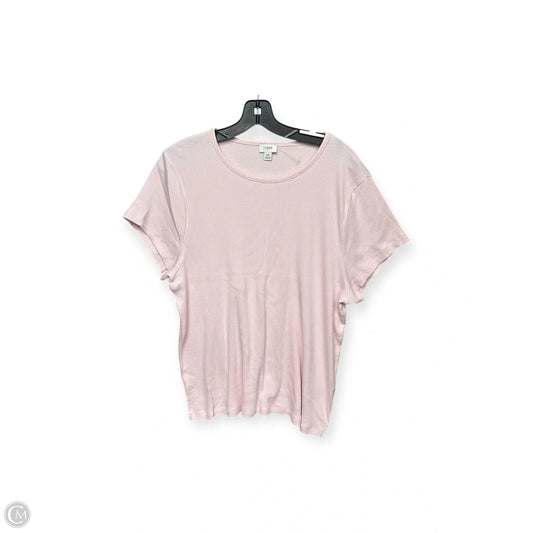 Top Short Sleeve By J. Crew In Pink, Size: 2x