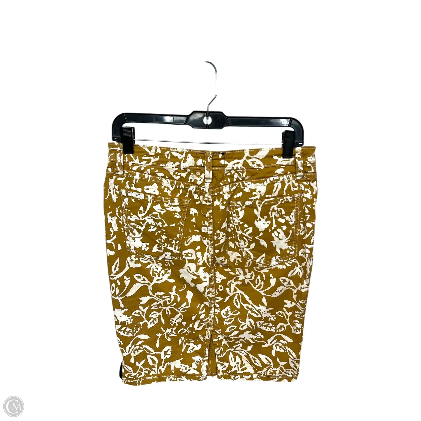 Skirt Midi By Current/elliott In Tan & White, Size: 26