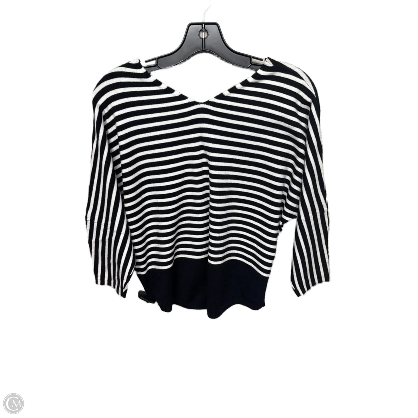 Sweater By Clothes Mentor In Striped Pattern, Size: M