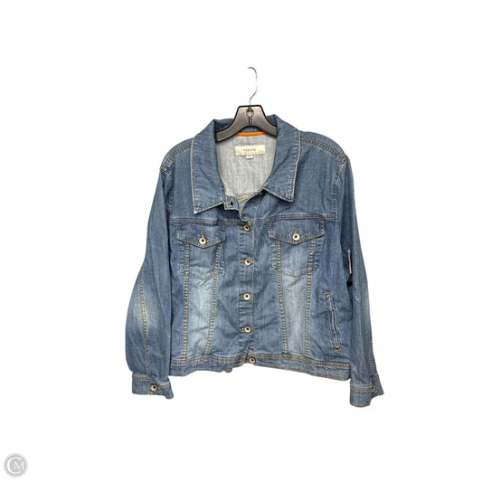 Jacket Denim By Merona In Blue Denim, Size: 24