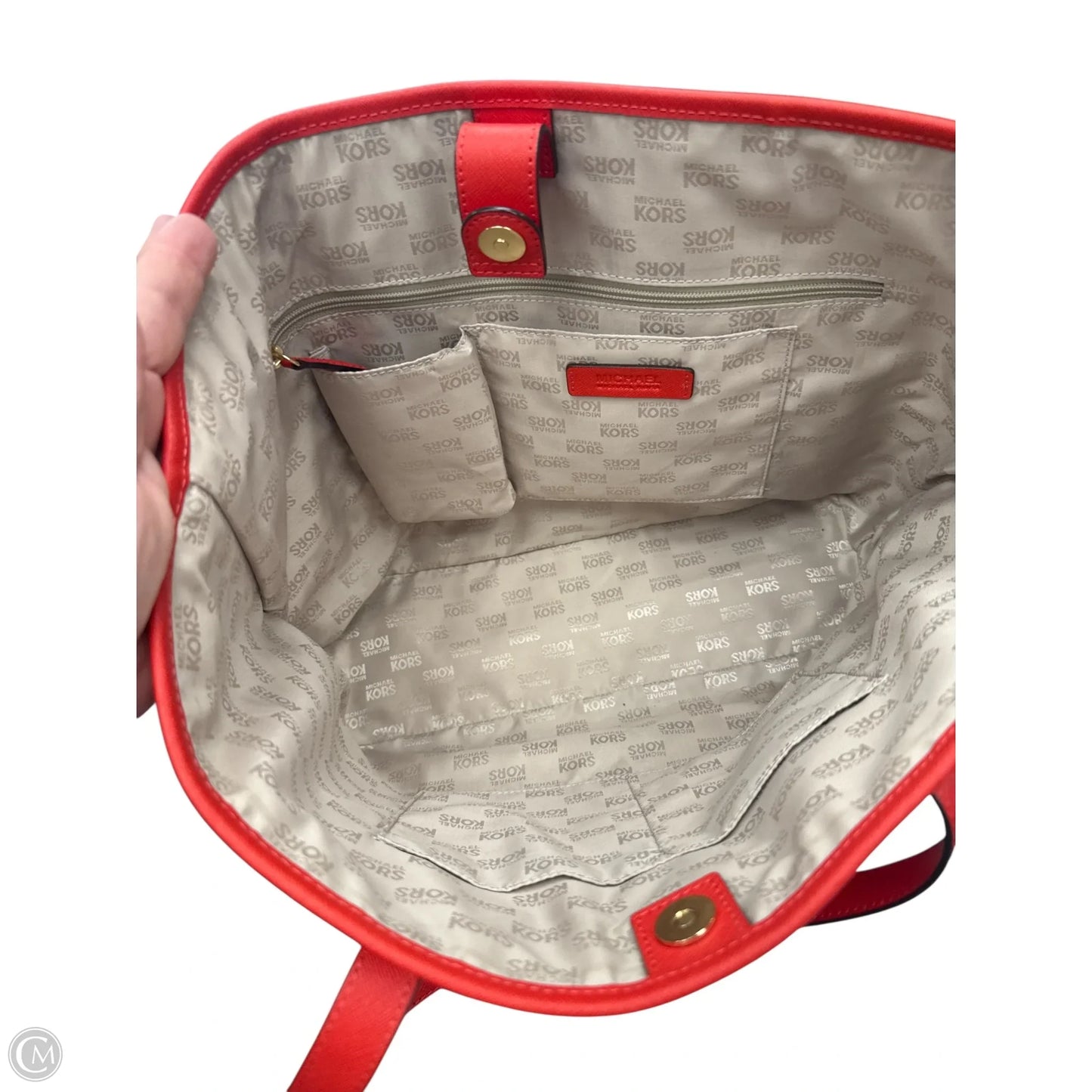 Tote Designer By Michael Kors, Size: Large