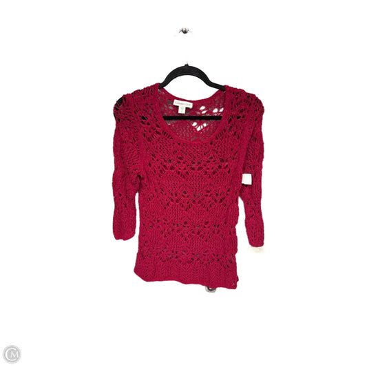 Sweater By Coldwater Creek In Red, Size: L