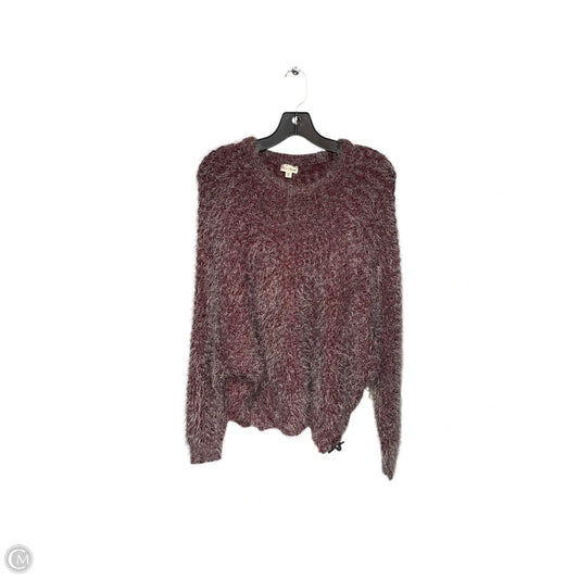 Sweater By Hem & Thread In Maroon