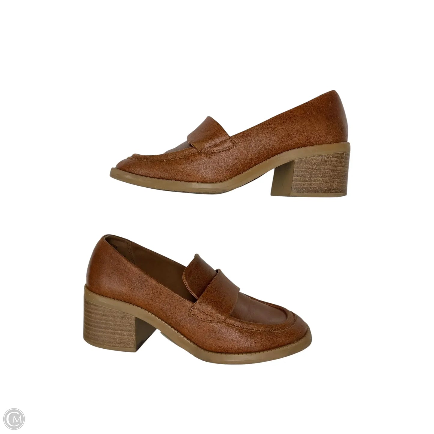 Shoes Heels Block By Bare Traps In Brown, Size: 7.5