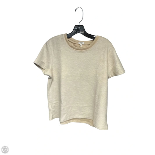 Top Short Sleeve By Dylan In Cream, Size: L