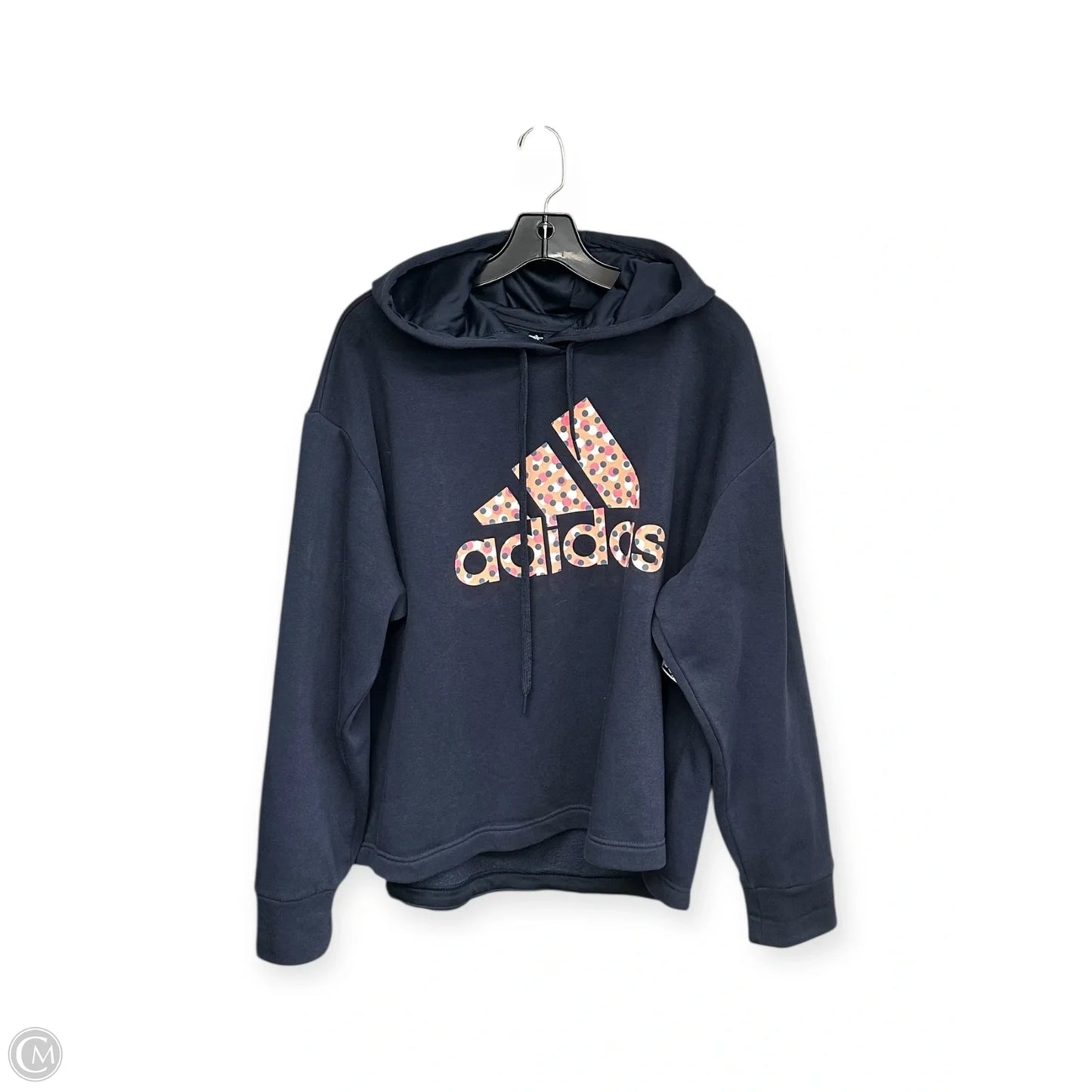 Athletic Sweatshirt Hoodie By Adidas In Blue, Size: 3x