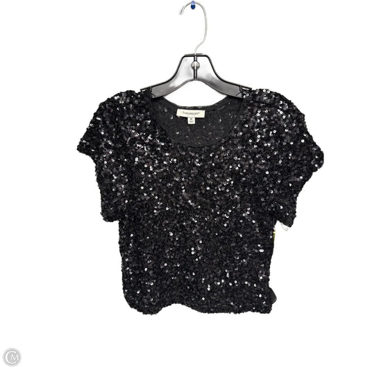 Top Short Sleeve By Francesca's In Black, Size: M