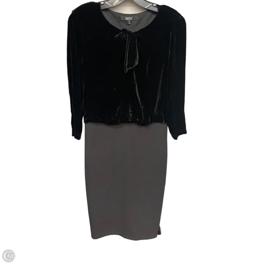 Dress Party Midi By Badgley Mischka In Black, Size: 6