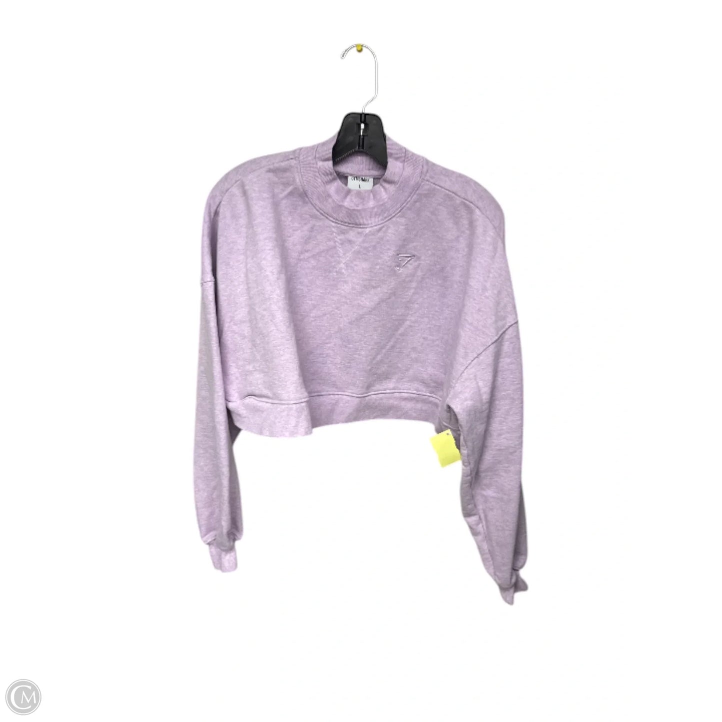 Sweatshirt Crewneck By Gym Shark In Purple, Size: L