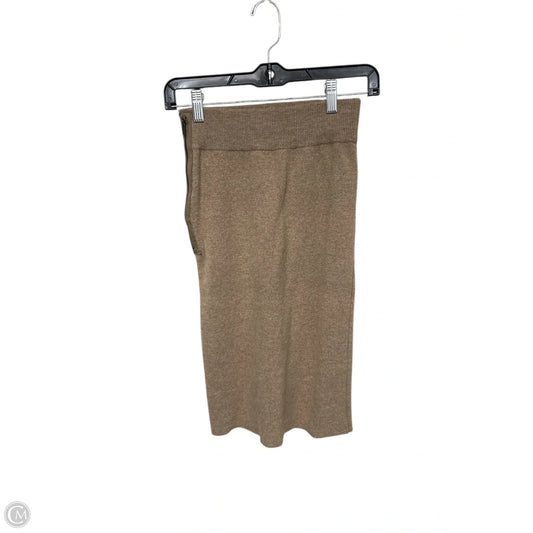 Skirt Midi By Clothes Mentor In Tan, Size: S