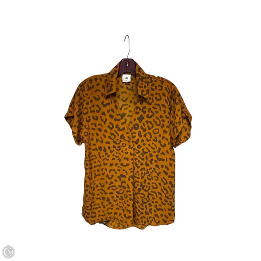 Top Short Sleeve By Cabi In Animal Print, Size: Xxs