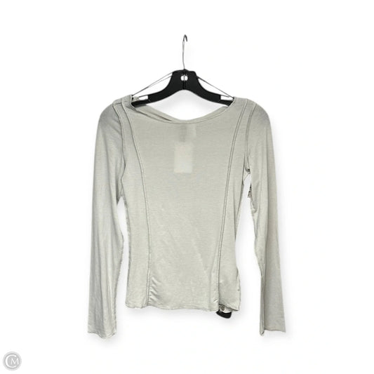 Top Long Sleeve Basic By Divided In Grey, Size: S