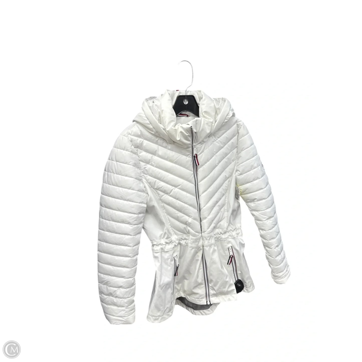Coat Puffer & Quilted By Tommy Hilfiger In Blue & Red & White, Size: S