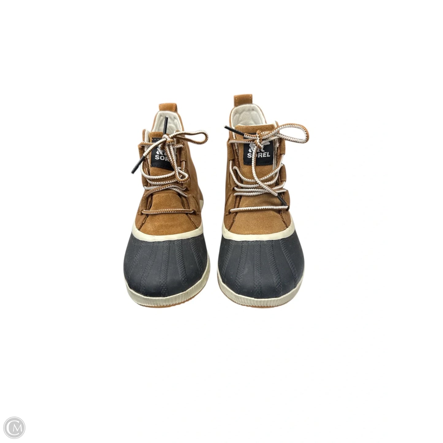 Boots Ankle Flats By Sorel In Black & Brown, Size: 7